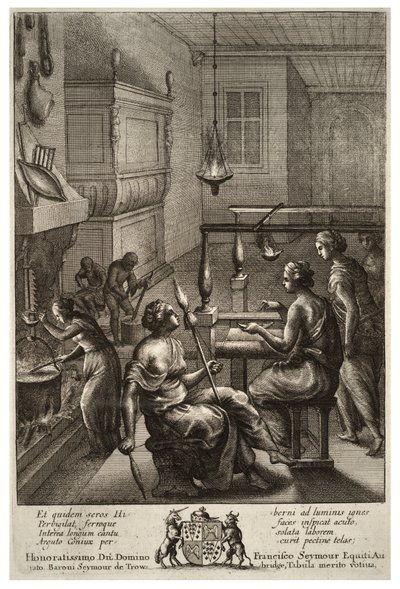 Women at Work. State 1 by Wenceslaus Hollar